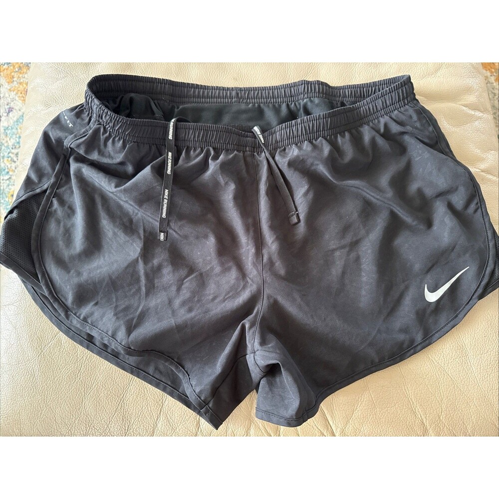 Nike Dri-Fit Women's Running Shorts Size M Black INS 3" Training 2-in-1